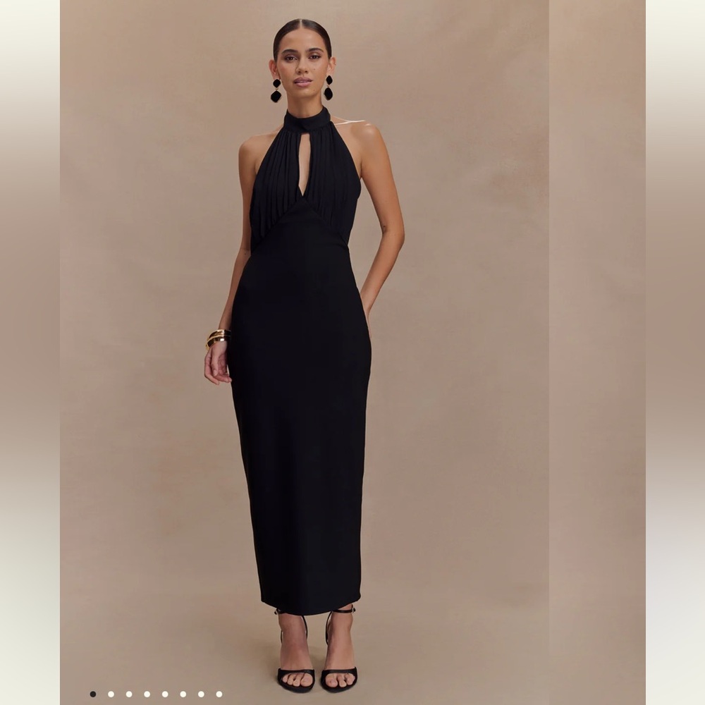 Meshki halter top midi dress